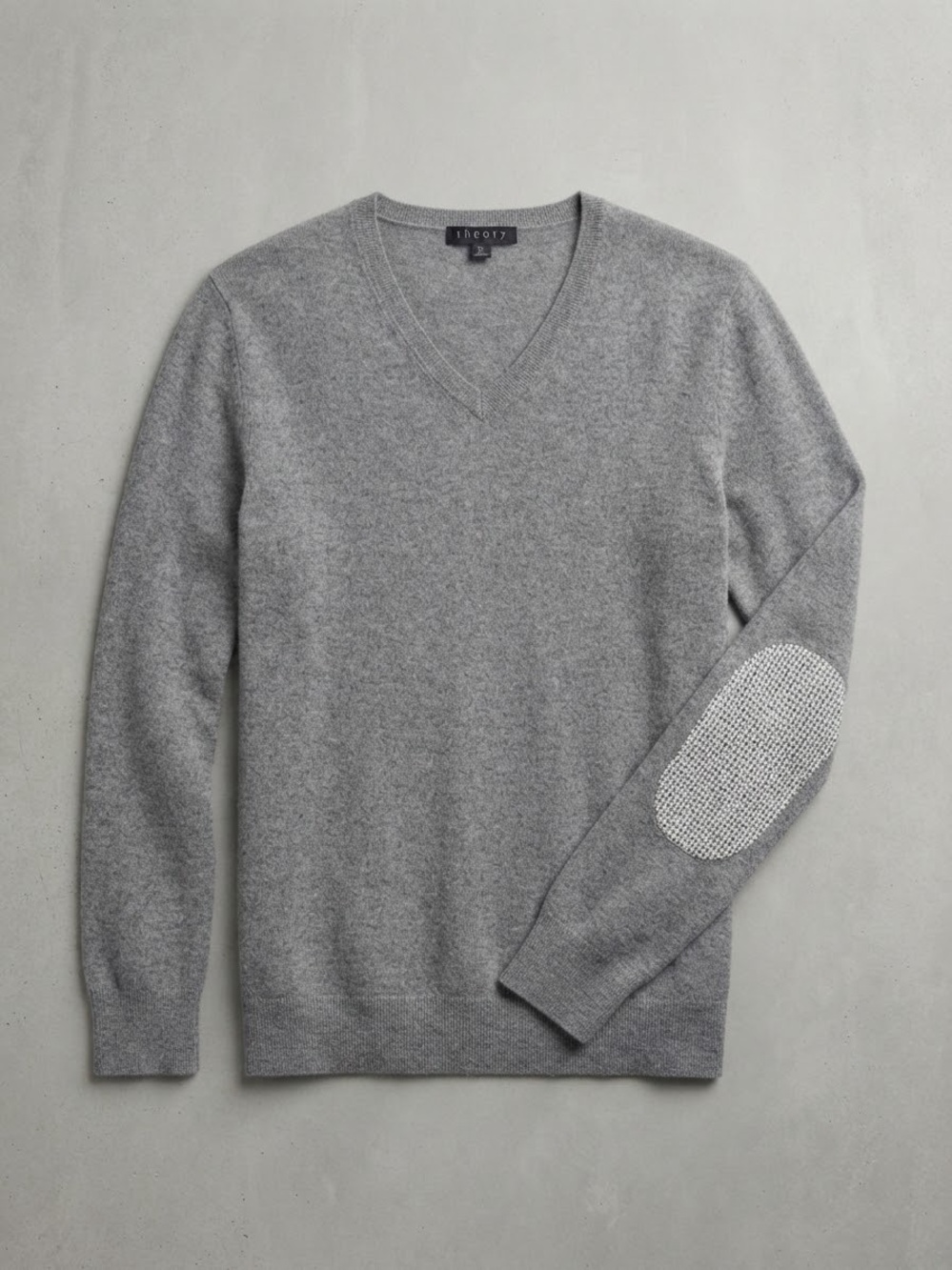 Theory Silk and Cashmere Gray Sweater